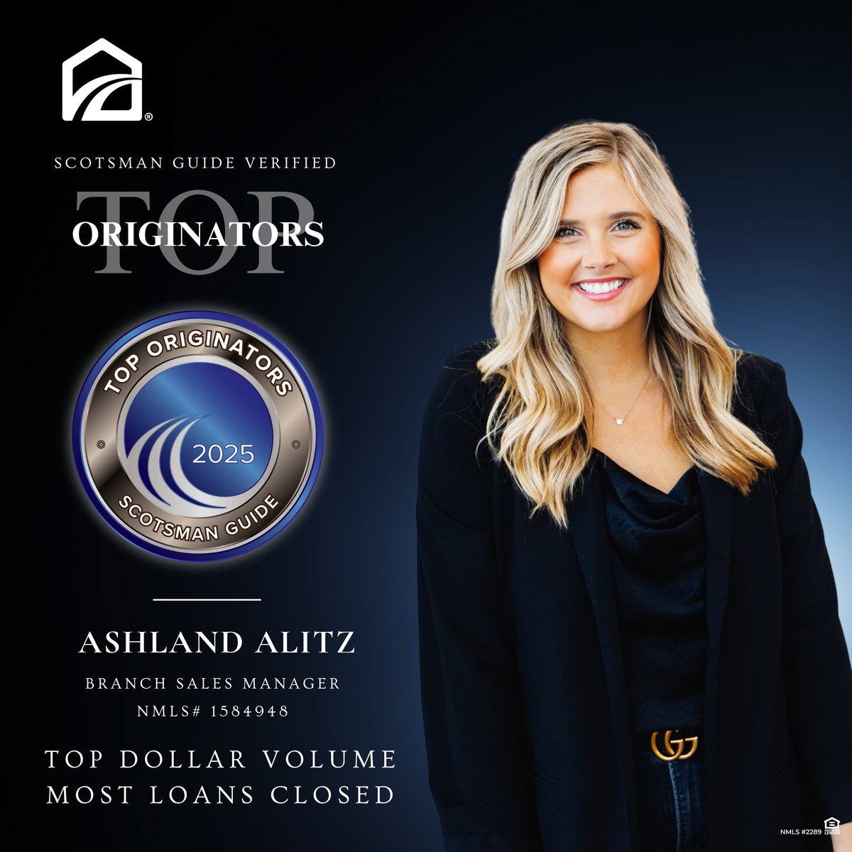 Ashland Alitz — Scotsman Guide Top Originators 2025, Top Dollar Volume and Most Loans Closed